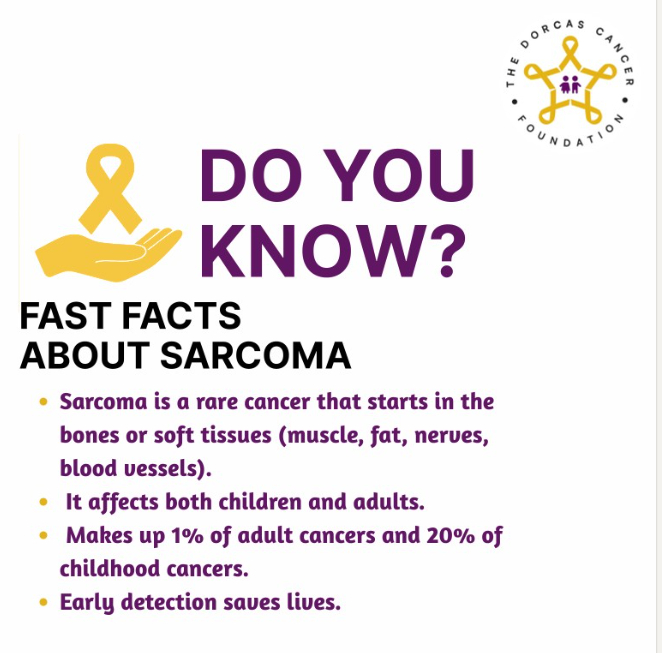 Take A Moment to Learn the Signs of Sarcoma - The Dorcas Cancer Foundation