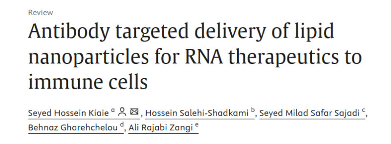 Hung Trinh: Antibody-Guided Lipid Nanoparticle Delivery of RNA Therapeutics to Immune Cells