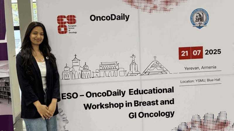 Hana Maheen: Grateful to Have Led the Amazing Volunteer Team at the ESO-OncoDaily Educational Workshop