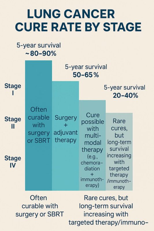 lung cancer cure rate