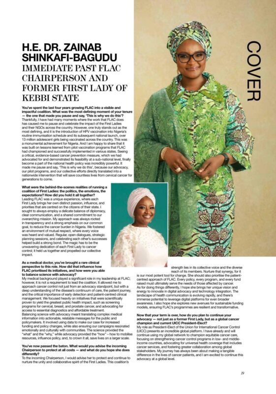 Zainab Shinkafi-Bagudu: Spotlighting the Work of First Ladies Against Cancer