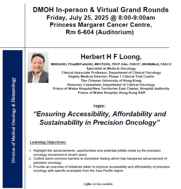 Herbert Loong: Looking Forward to Returning to My Alma Mater to Give Grand Rounds