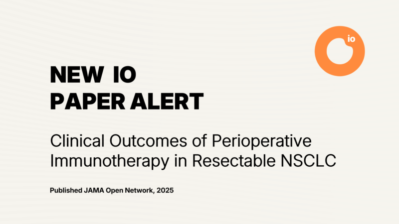 New Paper Alert: Real-World Study Confirms Chemoimmunotherapy Improves Survival in Resectable NSCLC, But Usage Remains Low