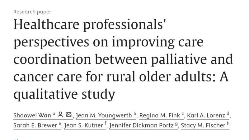 Palliative and Oncology Care