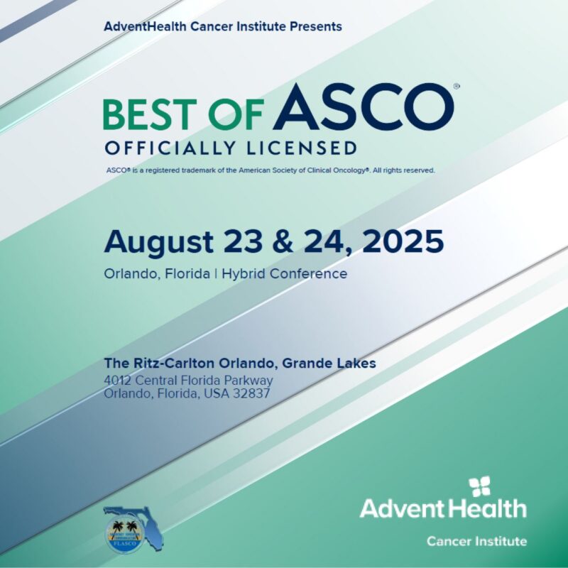 Comprehensive Agenda for AdventHealth Cancer Institute's 12th Annual Officially Licensed Best of ASCO