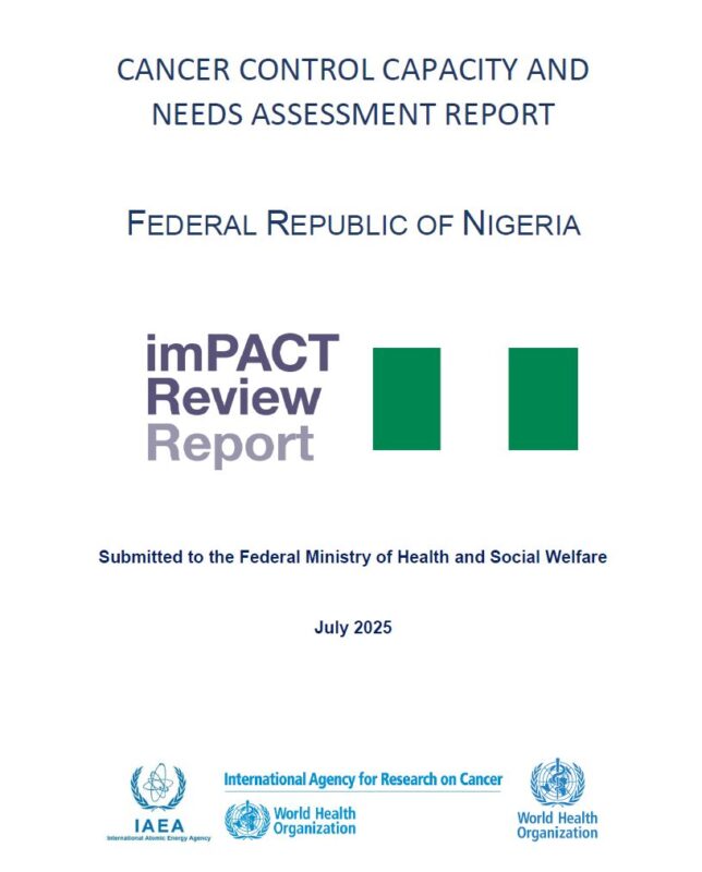 Nigeria's imPACT Review Report Is Available - National Institute for Cancer Research and Treatment