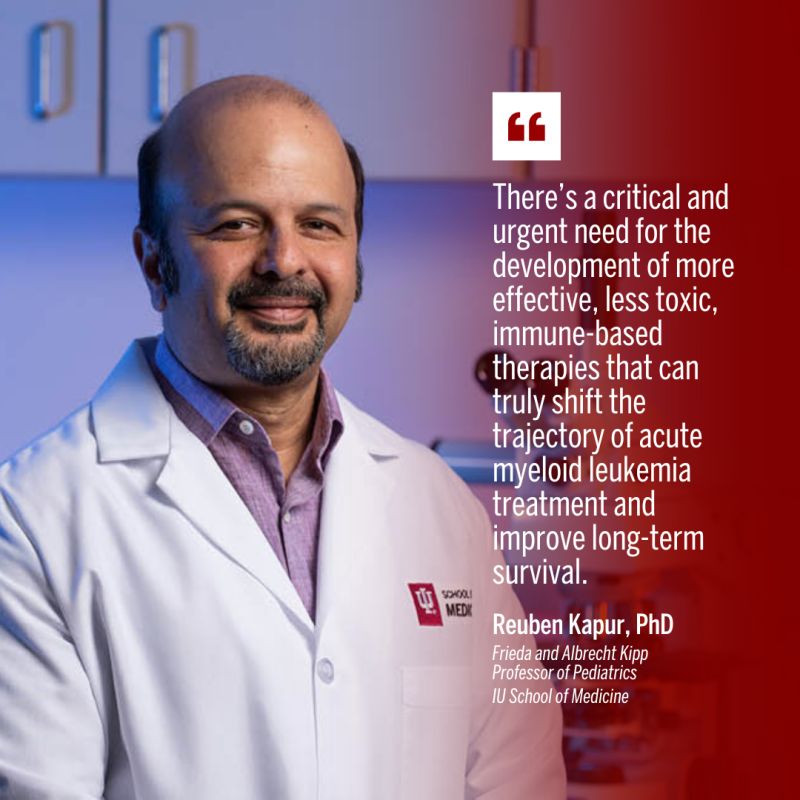 Better-Targeted Therapies for Patients with Acute Myeloid Leukemia - IU Simon Comprehensive Cancer Center