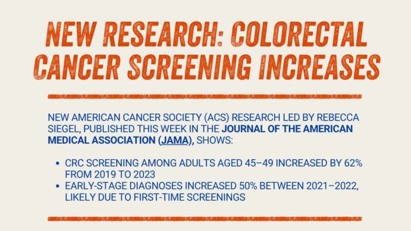 New Studies from the ACS – Fight Colorectal Cancer