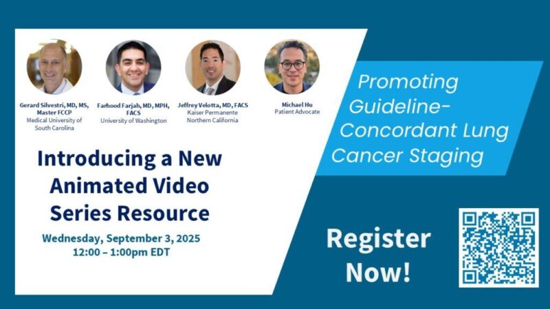 ACS NLCRT Launching Animated Video Series on Lung Cancer Staging