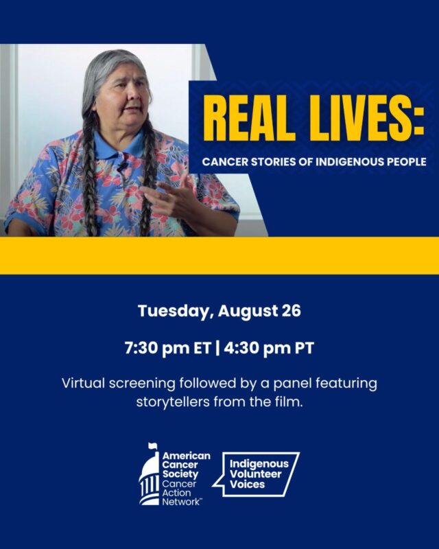 Real Lives: Cancer Stories of Indigenous People - ACS CAN