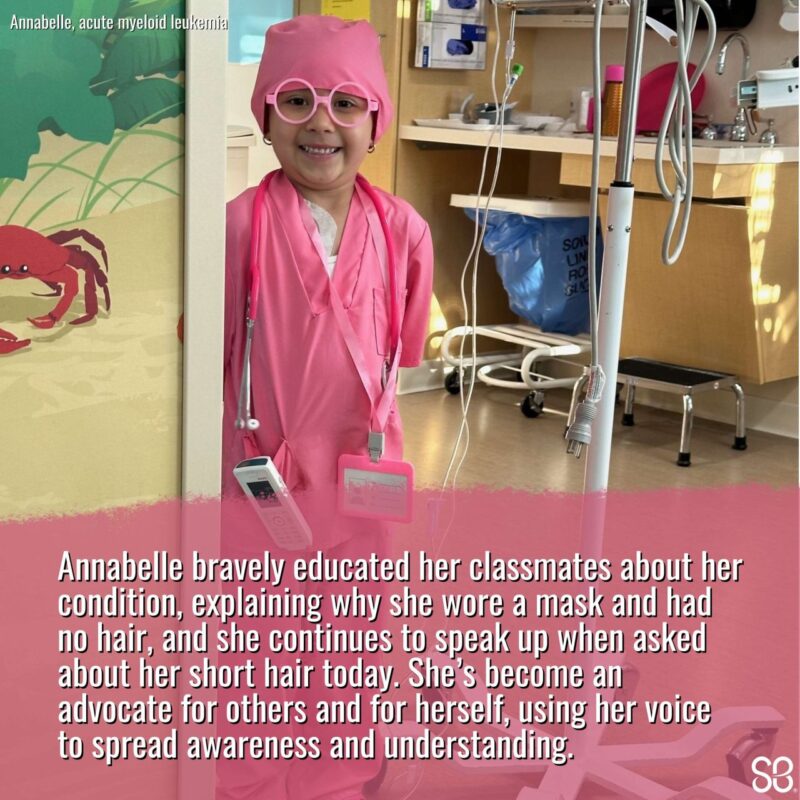 At an Age When Most Kids Learn to Read, Annabelle Learns to Share Her Cancer Journey - St. Baldrick's Foundation