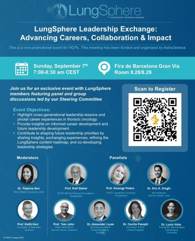 Triparna Sen: Registration Is Open for the LungSphere Leadership Exchange