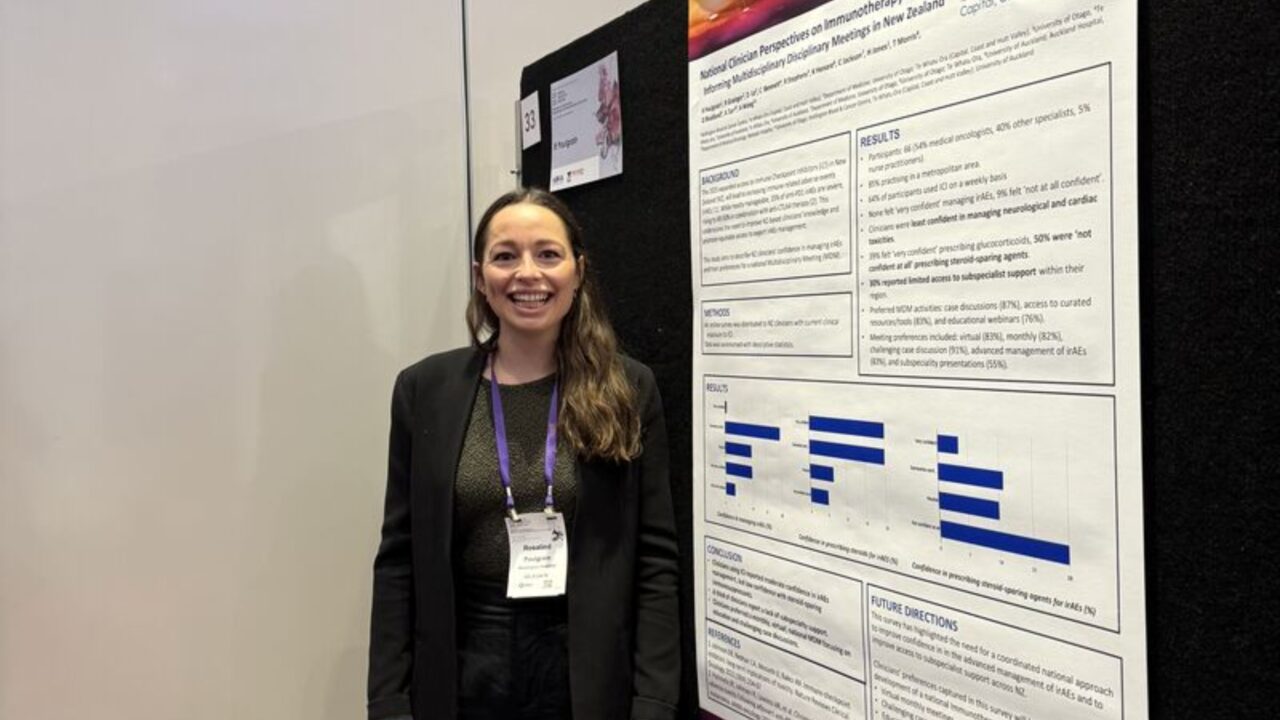 Annie Wong: Congrats Dr Ros Poulgrain for Presenting New Zealand Clinicians’ Perspective on IO Toxicity Management