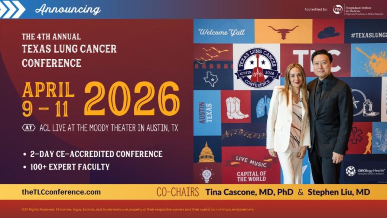 Stephen Liu: Proud to Co-chair The 2026 Texas Lung Cancer Conference with Dr. Tina Cascone