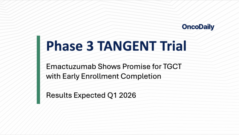Breakthrough Emactuzumab Phase 3 TANGENT Trial in TGCT: SynOx Pharma Reports Enrollment Completed Ahead of Schedule