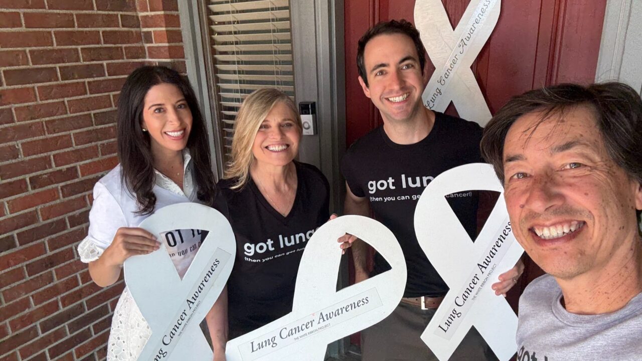 Lauren Kriger Groner: Filming the Cracking Cancer Podcast with The White Ribbon Project