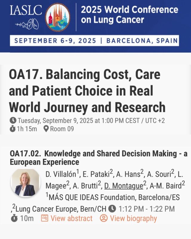 Abstracts Are Our for WCLC25 - Lung Cancer Europe