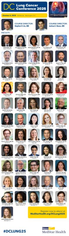 Stephen V Liu: 58 Thoughtful and Dynamic Faculty Members at DCLung25