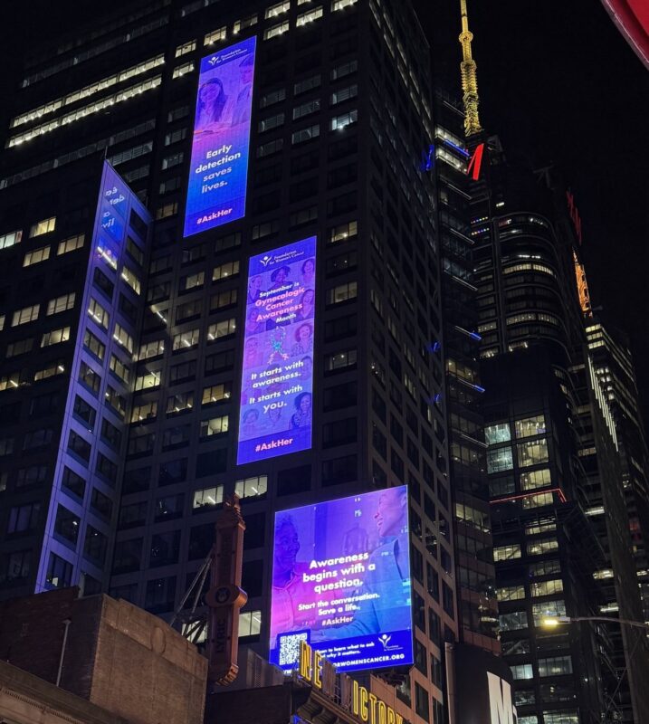Karen Lu: The Foundation for Women's Cancers Lights Up Times Square