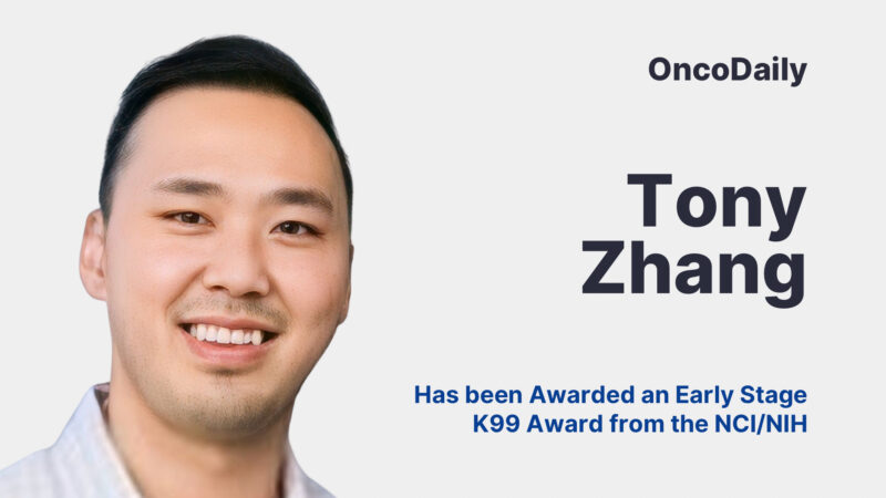 Tony Zhang has been Awarded an Early Stage K99 Award from the NCI/NIH – MVH Lab