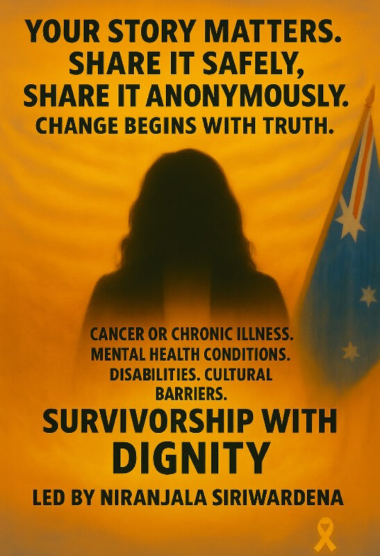 Niranjala Siriwardena: Survivorship with Dignity, Your Story Matters