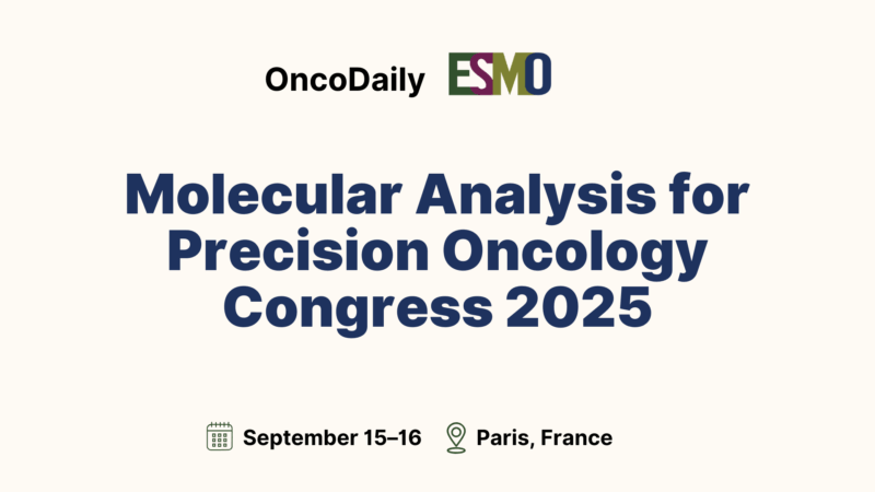 Registration for Molecular Analysis for Precision Oncology Congress 2025 – ESMO