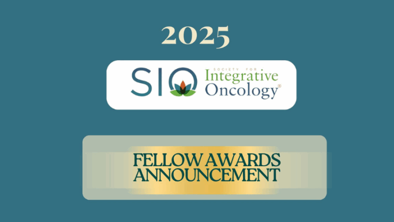Lifetime Achievement in Cancer Care: SIO 2025 Fellow Awards Announcement