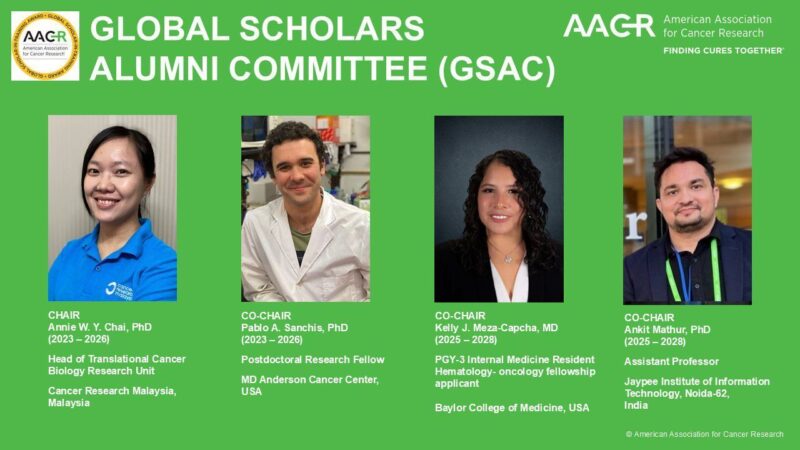 Kelly Meza was Selected as Co-Chair of the AACR Global Scholars-in-Training Awards Committee