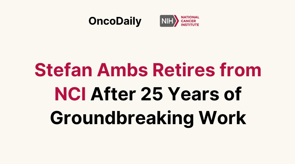 NCI Center for Cancer Research Honors Stefan Ambs on Retirement After 25 Years