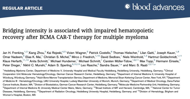 Rahul Banerjee Shared a Study Linking Bridging Intensity to Poor Outcomes After BCMA CAR-T