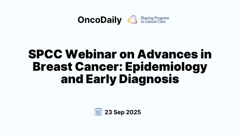 SPCC Webinar: Advancements in Early Detection and Diagnosis of Breast Cancer