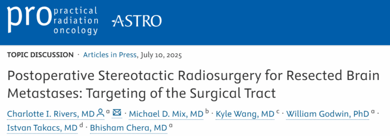 Postoperative Stereotactic Radiosurgery for Resected Brain Metastases - ASTRO