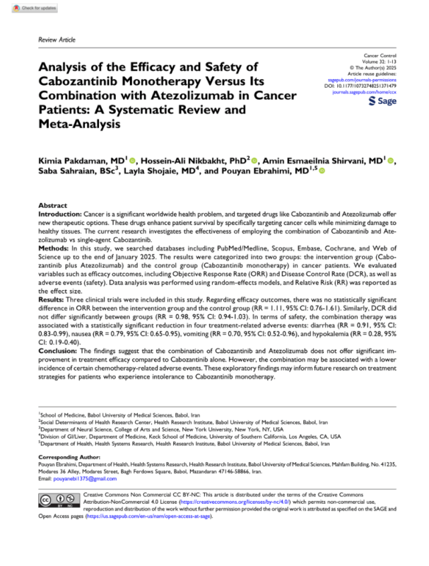 Cabozantinib monotherapy