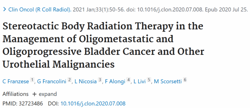 Luis Moreno Sánchez Highlights SBRT Study for Bladder Cancer
