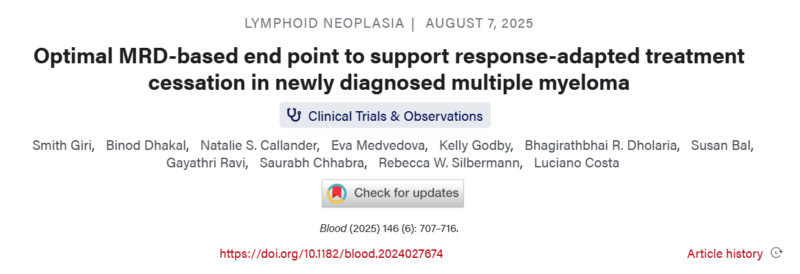 Rahul Banerjee: Optimal MRD-based Endpoint in Multiple Myeloma