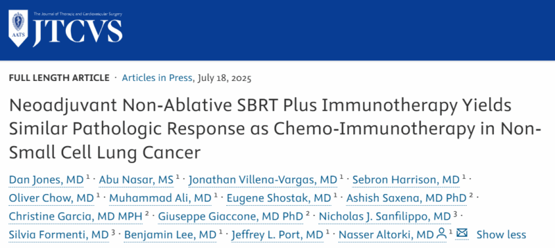 Drew Moghanaki: The Role of Preoperative SBRT for NSCLC