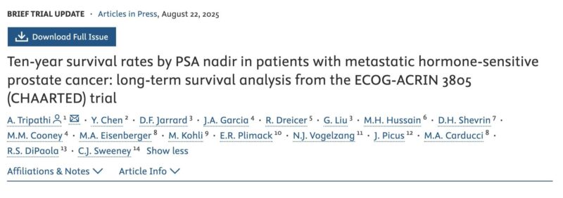 Yüksel Ürün Highlights Ten-year Survival Rates of CHAARTED Trial