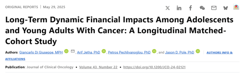 George Kumar: The Lasting Economic Scars of Cancer in Adolescents and Young Adults