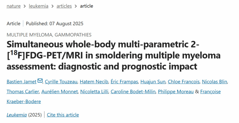 Myeloma Paper of the Day, August 8th, Suggested by Robert Orlowski