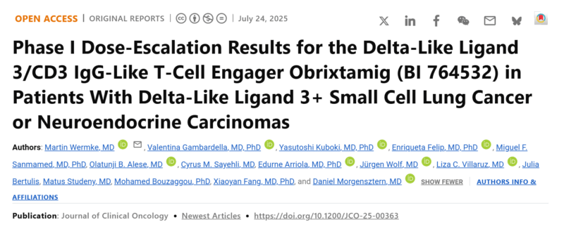 Diego A. Díaz-García: Promising Obrixtamig Data from Journal of Clinical Oncology