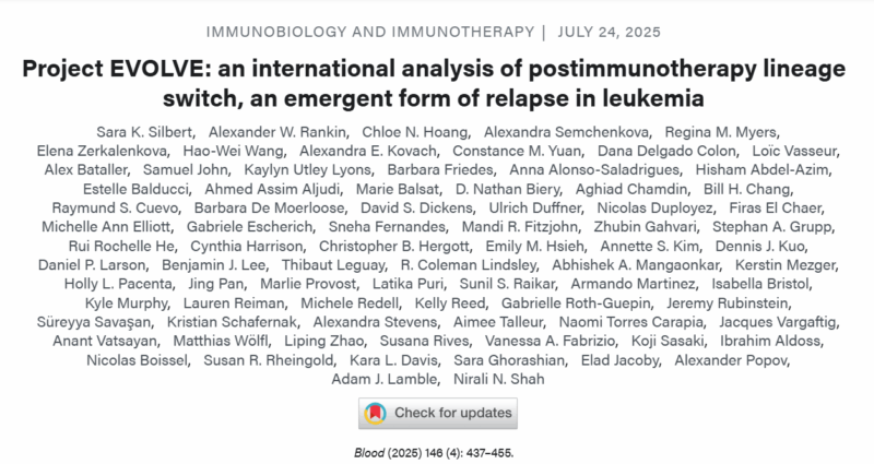 "Lineage Switch" in Acute Leukemia After Targeted Immunotherapy - NCI Center for Cancer Research