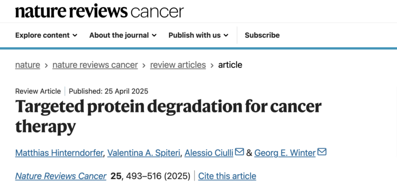 Diego Díaz-García: Targeted Protein Degradation is Reshaping Cancer Therapy