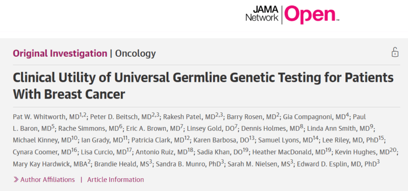 Ed Esplin: Real-World Evidence Supports Shift to Universal Genetic Testing in Breast Cancer Care