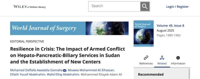 Moawia Mohammed Ali Elhassan: A Beacon of Hope Amid Armed Conflict