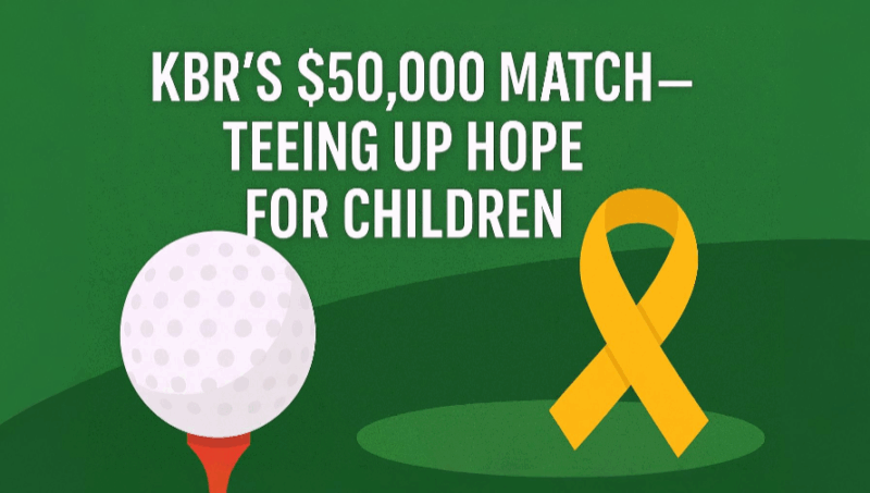 St. Baldrick’s Thanks KBR for $50K Match and Ongoing Support Against Childhood Cancer