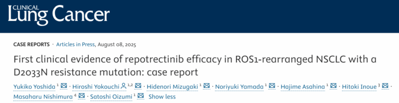 Stephen V Liu: Cataloging Success - Repotrectinib's Efficacy in a ROS1 NSCLC Resistance Case