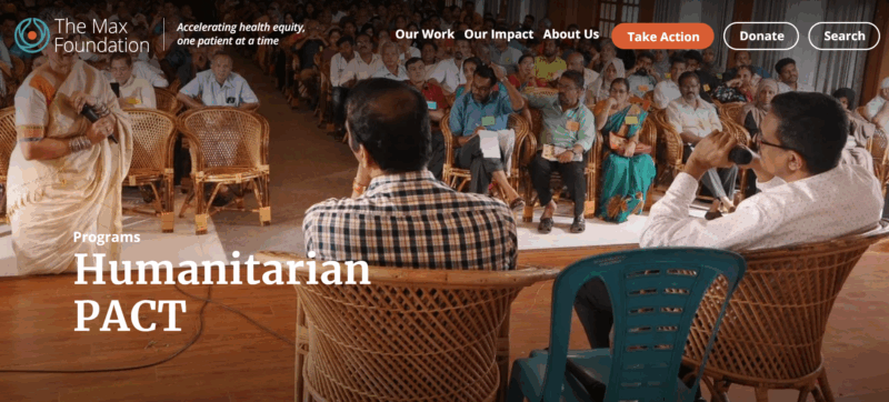 Leading with Humanity: The Humanitarian PACT - The Max Foundation
