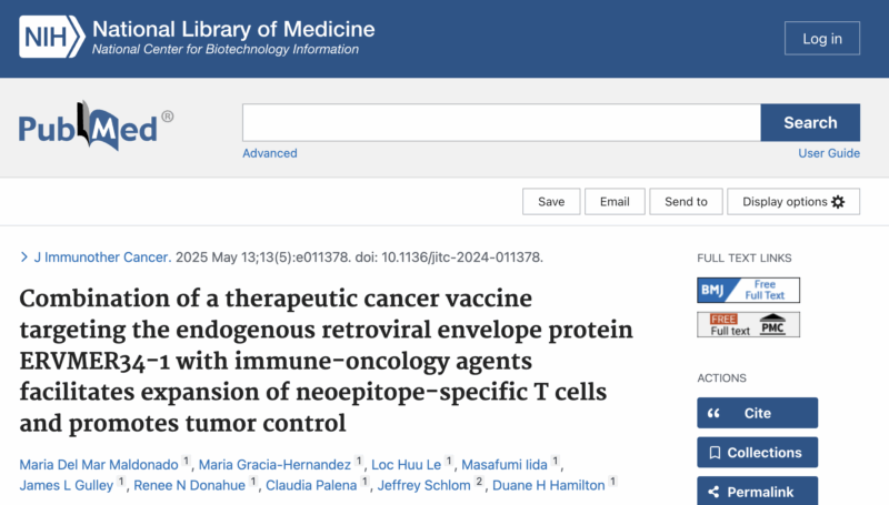 NIH Researchers Explore ERVs as Promising Cancer Targets