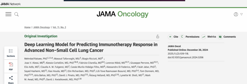 Estela Rodriguez: AI to Predict Immunotherapy Response in Advanced NSCLC