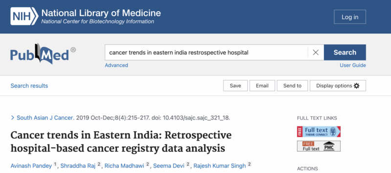 Amol Patel: Gallbladder Cancer is The Commonest Cancer in the Northern Parts of India